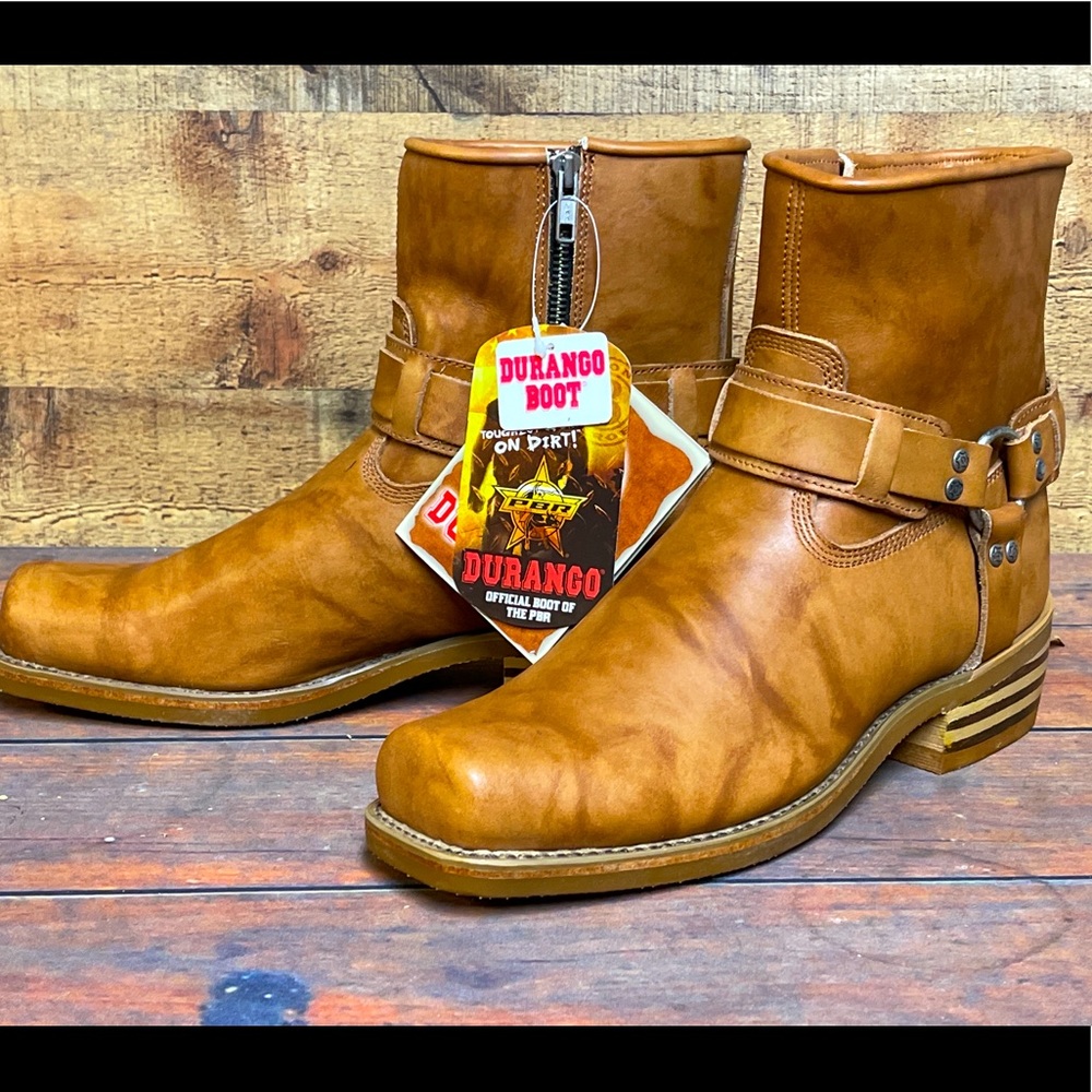 Mens Durango Leather DB731Cowboy Ankle Boots US 10